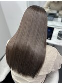 アッシュグレー＋髪質改善ケラテイン【松阪 美容室】