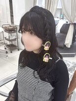 フォルテ 中田店&nbsp;編みたらしアレンジ、ウェーブ巻き