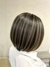 【人気No.2】似合わせカット+白髪ぼかしハイライト+リペアトリートメント