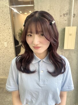 ムード(mood) ピンクブラウン/ブリーチなしダブルカラー/イルミナカラー