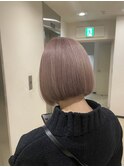 【Taylor 大宮】ピンクベージュ×丸みボブ