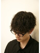 メンズギフト(men's GIFT)&nbsp;マッシュ刈り上げツーブロックツイストスパイラルパーマ