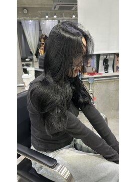 ラック(LUCK) イルミナカラー/髪質改善/船橋/くすみベージュ/細めハイライト