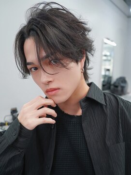 アンジェリカ 広島店(ANGELICA) シースルーセンターパートストレートセンターパート韓国ヘア