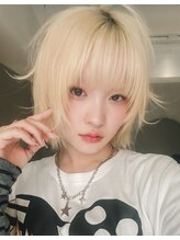 アンフィグ 吉祥寺(anfig)&nbsp;ボブウルフ/レイヤーボブ/ブロンド/ケアブリーチ/抜きっぱなし