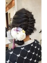 アール 滝ノ水店(#arl) 入学式卒業式ヘアアレンジ編み込み