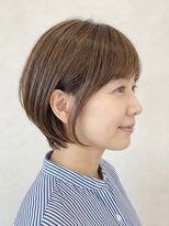 アース 天満橋店(HAIR & MAKE EARTH)&nbsp;30代40代◎ハイライト白髪ぼかし小顔ひし形ショートボブ