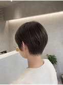 大人ショート×オレンジブラウン