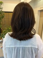 ヘアーアイスカルテット(HAIR ICI QUARTET) 小顔効果◎透明感オリーブグレージュ×レイヤーカット