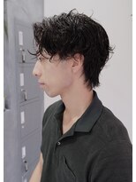 ネクストフォーヘアー(NEXT for hair)&nbsp;センターパート　パーマ　シャドウパーマ　20代　清潔感　襟足