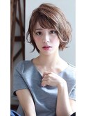 Aimee ひし形ショートボブ×3Dアッシュグレージュ