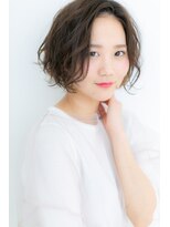 カバーヘア ブリス 川口(COVER HAIR bliss)&nbsp;無造作カール★黒髪くせ毛風フレンチボブZ川口20代30代40代