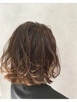 ヘアサロンエムフィス 池袋東口(HAIR SALON M Fe's)&nbsp;外ハネボブ/アッシュブラウン/ネオウルフ/デザインカラー