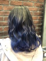 ランズヘアー(LAND’S HAIR) グラデーションカラー★ロイヤルブルー★