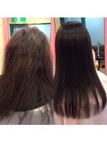 ケークラフト(K-craft)&nbsp;セミロングのレイヤーボブ【縮毛矯正】