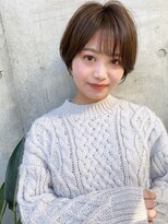 プランツヘアー&nbsp;サイドバングがポイント王道ショートボブ！　博多美容室　原依里