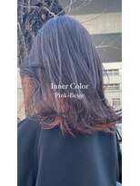 ベンジー 登戸店(benji)&nbsp;インナーカラーでおしゃれ度UP↑↑ピンク×ピンクベージュ