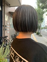 オアシス(oasis)&nbsp;【oasisオグラ】オリーブカラー×ハイライトカラー×ボブ