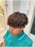 滋賀、南草津、メンズ美容室、波巻きツイストスパイラルパーマ