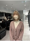 ミニボブ×ミルクティーベージュ☆