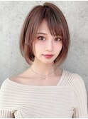 石塚／大人かわいい小顔ナチュラルレイヤーボブ10代20代30代40代