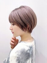 トルネード(TORNADO) 大人ショート前髪ありひし形丸み丸顔面長逆三角絶壁耳かけK0411