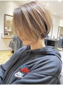 20代30代大人ガーリーショートヘアチョコレートモードショート