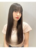 韓国ヘア/縮毛矯正/髪質改善/艶カラー/U24/グレージュ/顔周り