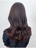 チョコレートブラウン_グレーベージュレイヤーロング_ba471391