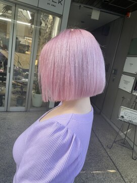 ロンドシェリ 仙台(Lond Cheri) ボブ×ホワイトピンク