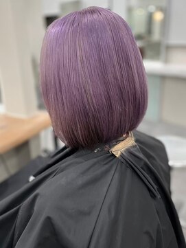 ベレーザ 渋谷(BELEZA) 5785ニュアンスカラーラベンダーパープ韓国タンバルモリボブ