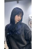 特注☆ブルーカラーのプルシールエクステ