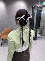 【ヘアアレンジ】韓国で話題の「カチモリヘア（ツイン）」