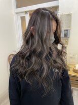 エトラ 渋谷店(etora)&nbsp;小顔へア アッシュカラーグレージュハイライトカラー◎