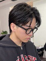 グッドタイムエフティフィフス 横浜西口(GoodTimes ft.fifth)&nbsp;センターパートニュアンスパーマフェザーパーマカルマパーマ30代