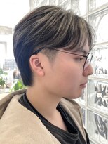 オリーブベージュメンズミルクティーベージュシースルーマッシュ