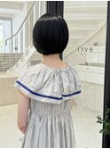 「evri」ワンカールボブ　ワンレンボブ　黒髪