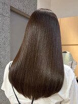 ビームズヘア 藤が丘店(Bee Ms HAIR)&nbsp;サラツヤロングベージュカラーブリーチしない透明感カラー