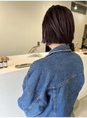 ピンクブラウンボブ