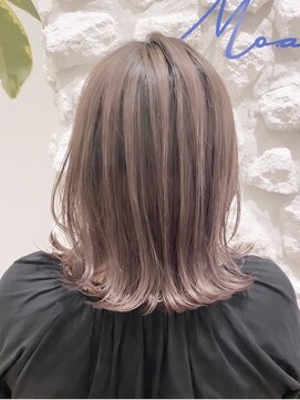 ヘアサロン エフ 渋谷(F) #バレイヤージュ#ミルクティーカラー