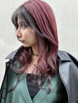 アール 北千住店(ar)&nbsp;ピンクカラー/裾カラー/毛先ブラック[北千住]