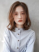 ギークス(GEEKS)&nbsp;【GEEKS渋谷】ブリーチなし/オレンジベージュ/レイヤー/秋カラー