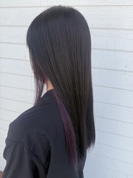 ココンフワット (Coconfouato) ブラック×パープルインナーカラー♪