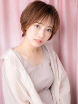 モッズヘア 越谷(mod's hair) ナチュラルブラウン抜け感丸みショートマッシュY越谷30代40代