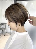 ショートカット/40代50代/白髪ぼかし/白髪染め/髪質改善【尼崎】