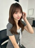大人可愛い大人美人ふんわりカール小顔カットショコラアッシュ