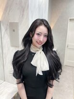 ロンド レア 天神大名店(Lond Le’a)&nbsp;ホワイトブロンド/外ハネボブ/美髪/ワイドバング/ブルーブラック