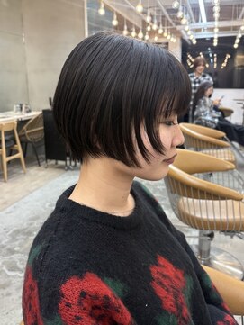 ロンドアジュール 横浜(Lond azur) ココアベージュ/バーガンディ/ショート/髪質改善/縮毛矯正/横浜