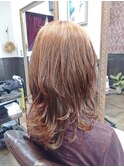 白髪ぼかしカラー×レイヤースタイル