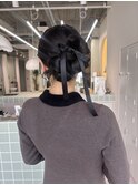 結婚式ヘアセット/ヘアアレンジ/カチモリ/タイトヘア